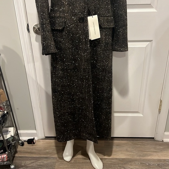 Massimo Dutti premium wool coat collection limited edition brown tweed coat XS - Picture 5 of 11